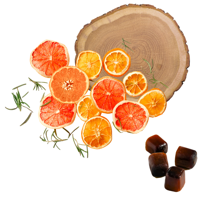 Citrus and sweet oak